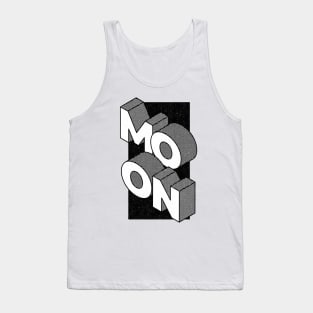 Moon - Retro 3D Typography T-Shirt | Expanse Collective Tank Top